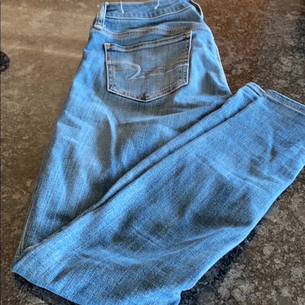 AEO super stretch super low rise jeggings